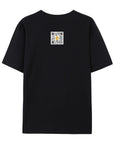 Black Modern Shelving graphic T-shirt with Design Your Space Tee design, shown in product image.