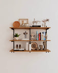 Wall Mounted Shelving Units - 3 Shelf Wood
