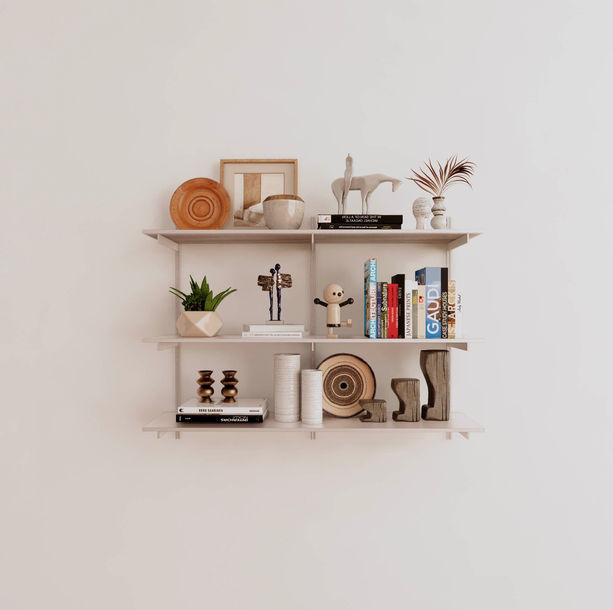 Wall Mounted Shelving Units - 3 Shelf Aluminum – Modern Shelving