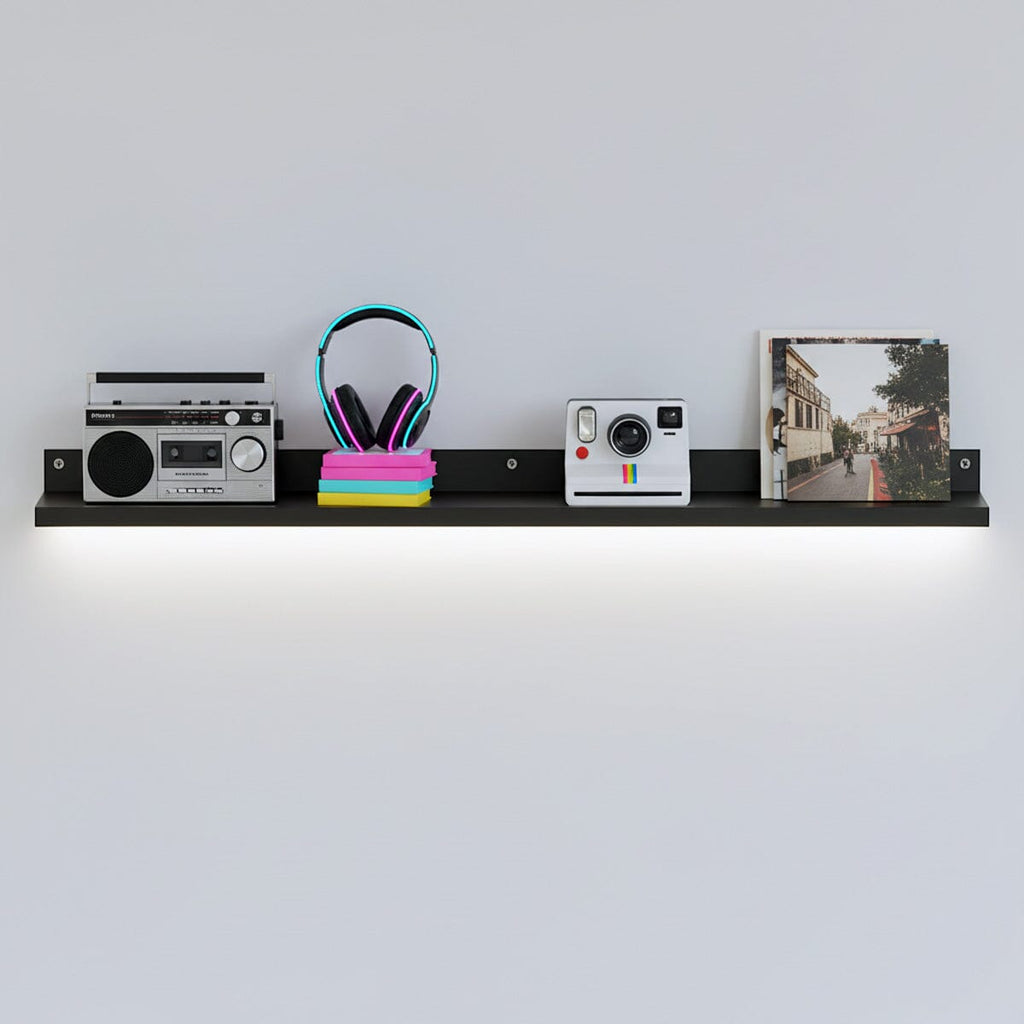 ModShelf™ Mini 24×6 Floating Aluminum Shelf – Modern Shelving