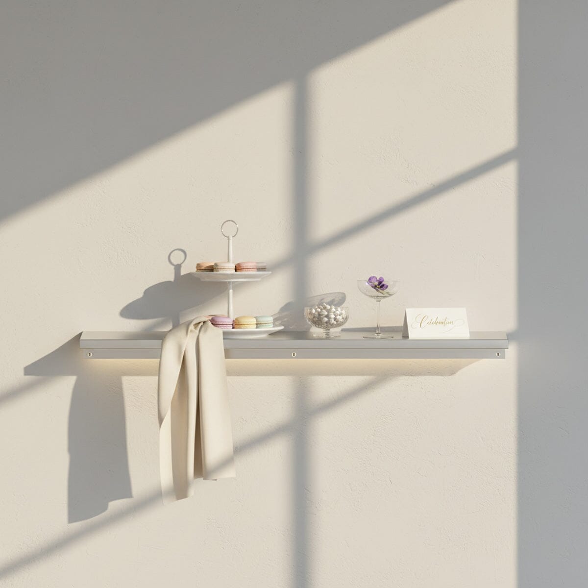 ModShelf™ Mini 24×6 Floating Aluminum Shelf