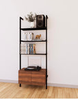 LP Vinyl Media Storage System - Aluminum + Wood Cabinets