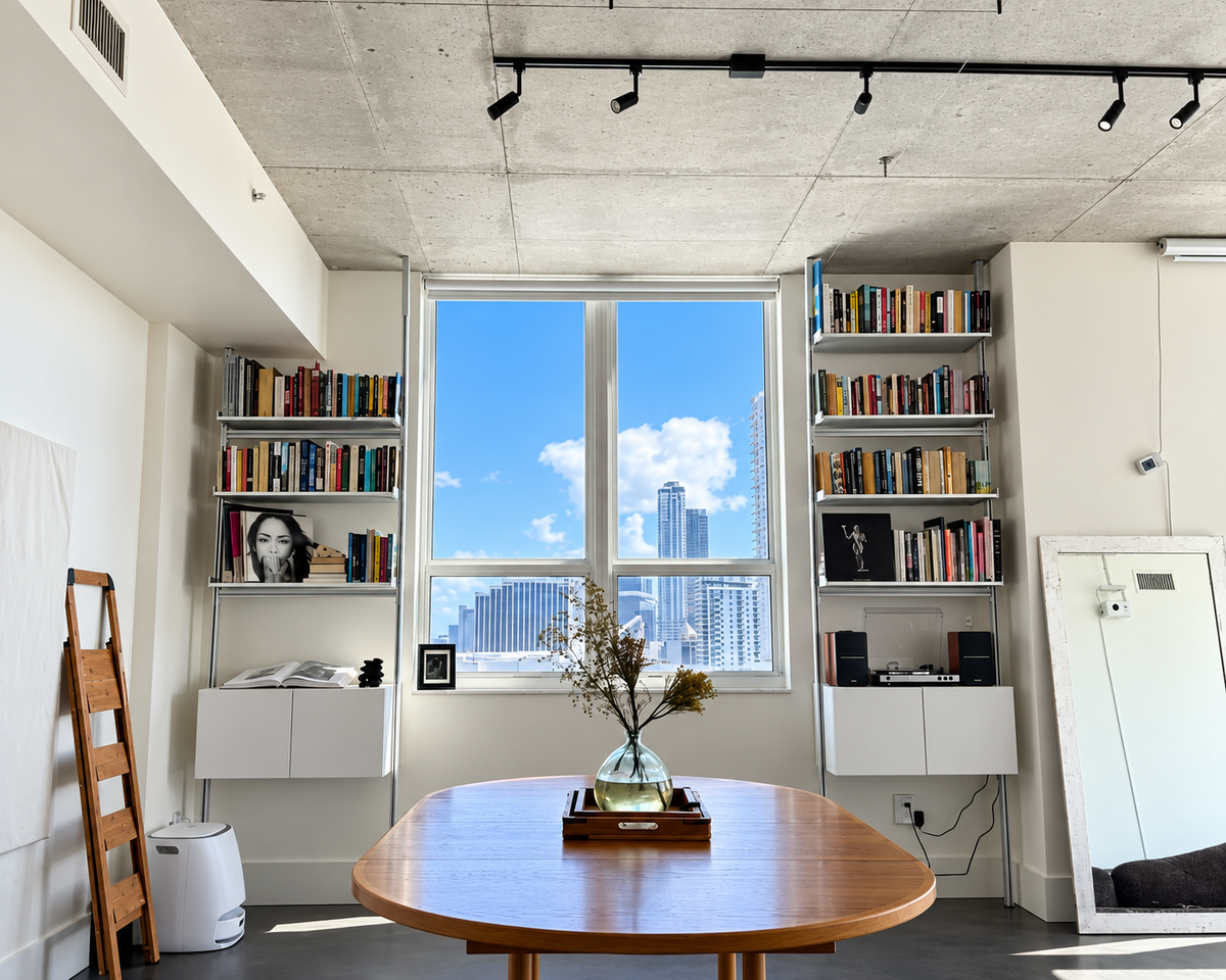 ModMod shelving configured for a record collection