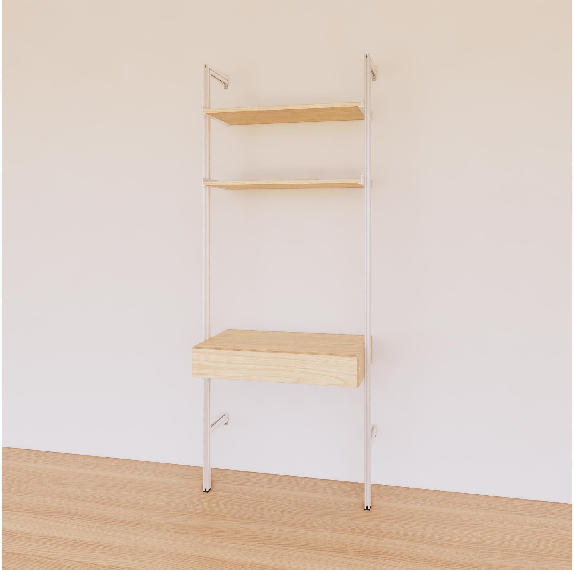 31" Desk Option with Shelves