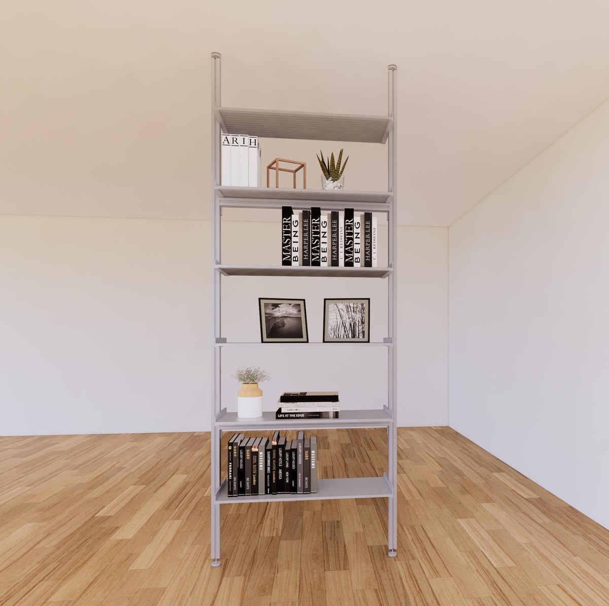 ModShelf Floor to Ceiling Room Divider – Stylish Shelving for Spaces ...