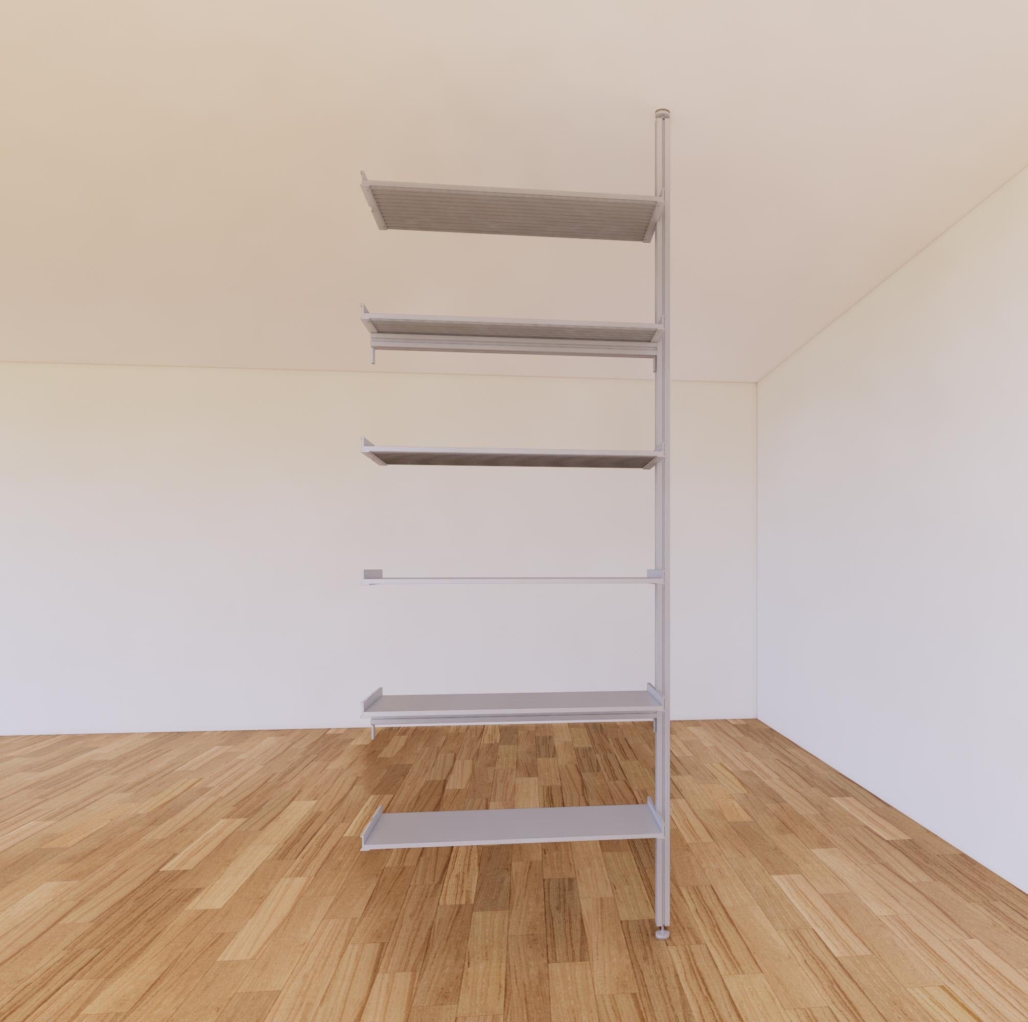 Floor to Ceiling Room Divider Shelving