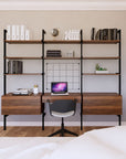 31" Desk Option + Shelves Add On