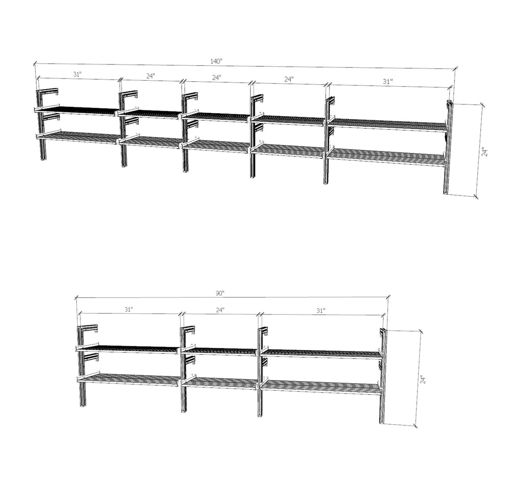 ModShelf Shorty Media & Book Shelving Modern Shelving