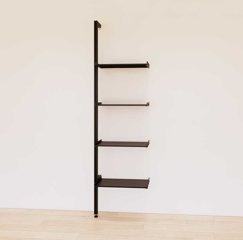 Retail Display Shelving Units - Aluminum 24&quot;-31&quot;-48&quot;