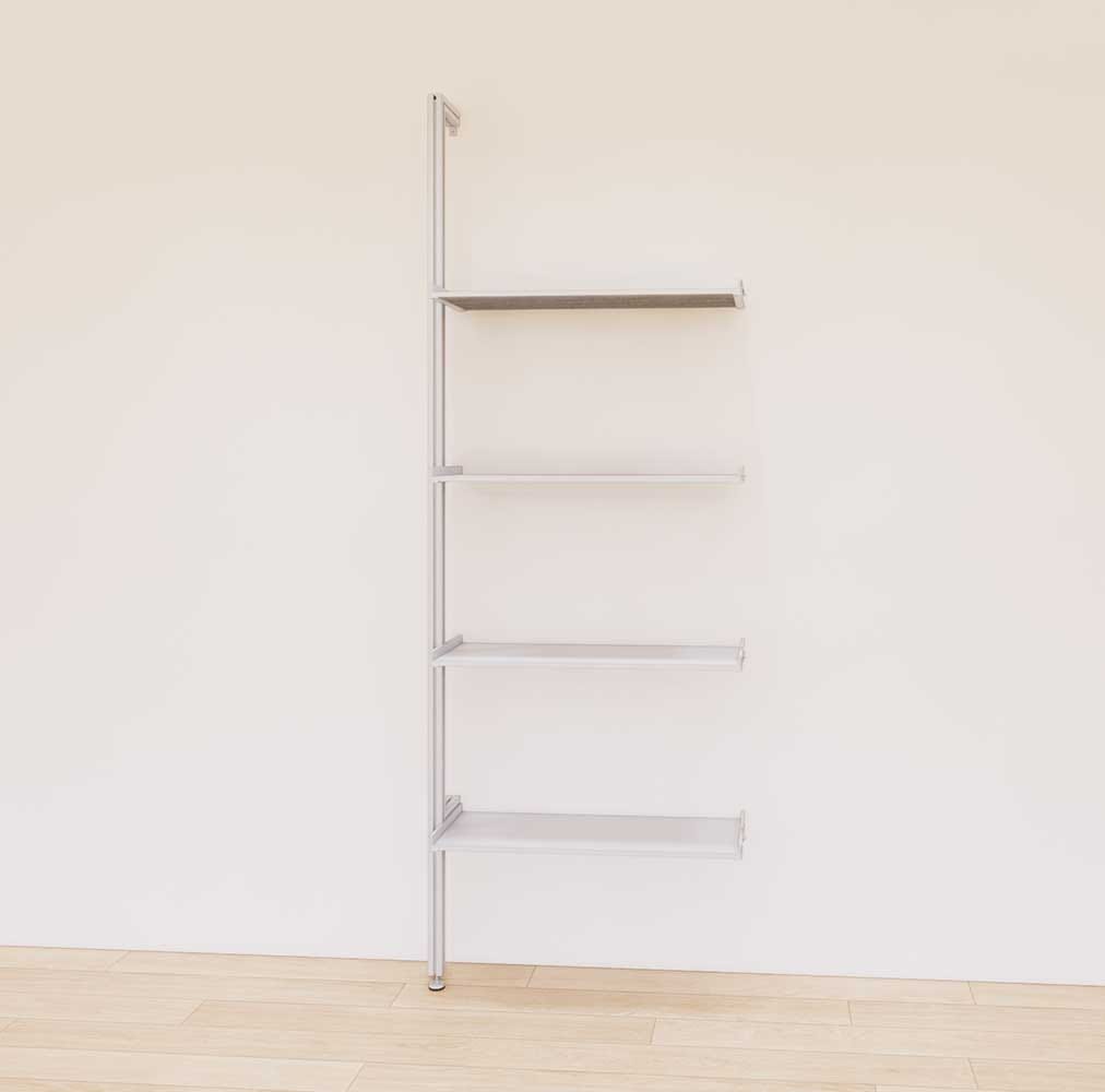 Retail Display Shelving Units - Aluminum 24&quot;-31&quot;-48&quot;