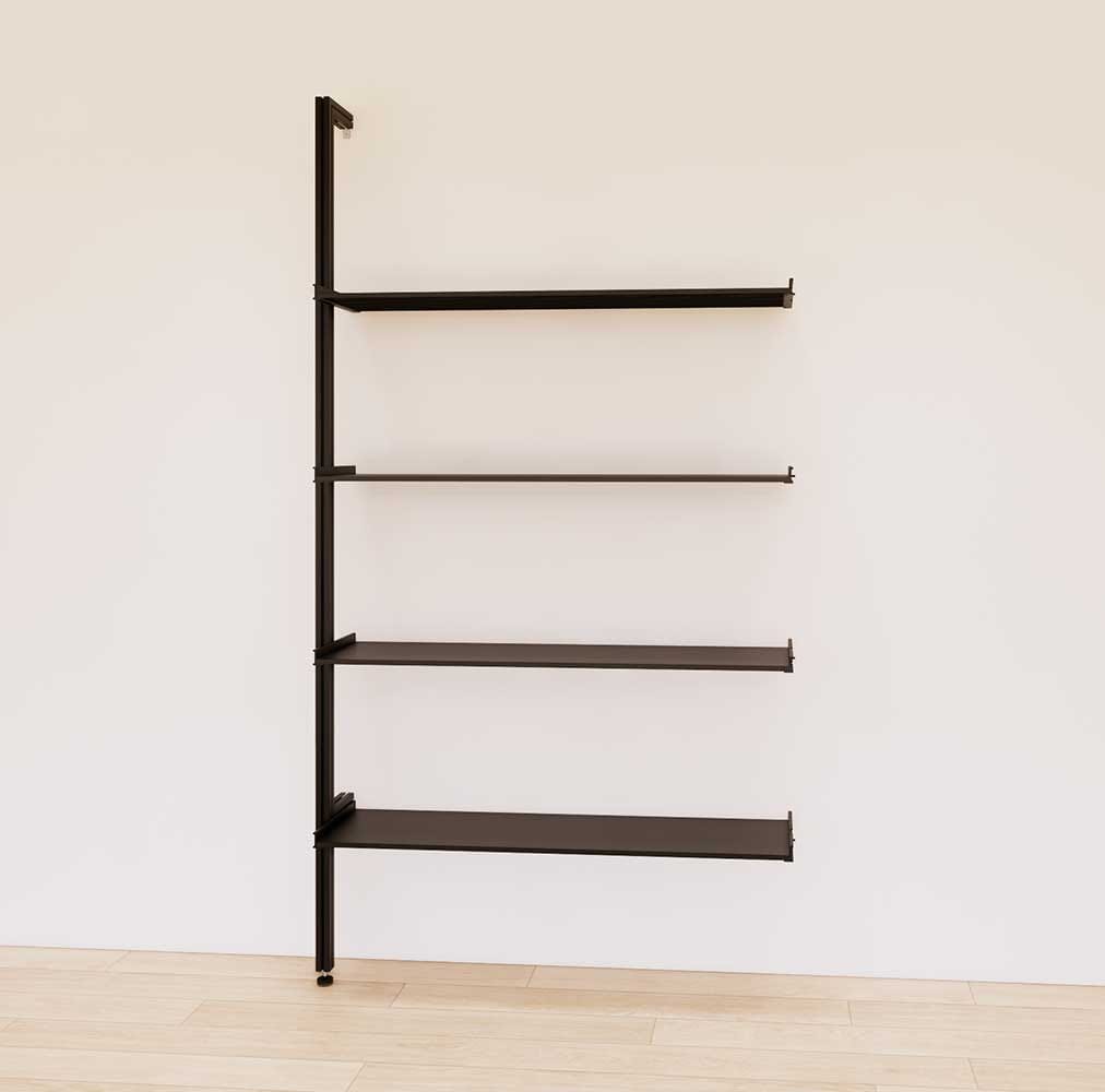 Retail Display Shelving Units - Aluminum 24&quot;-31&quot;-48&quot;