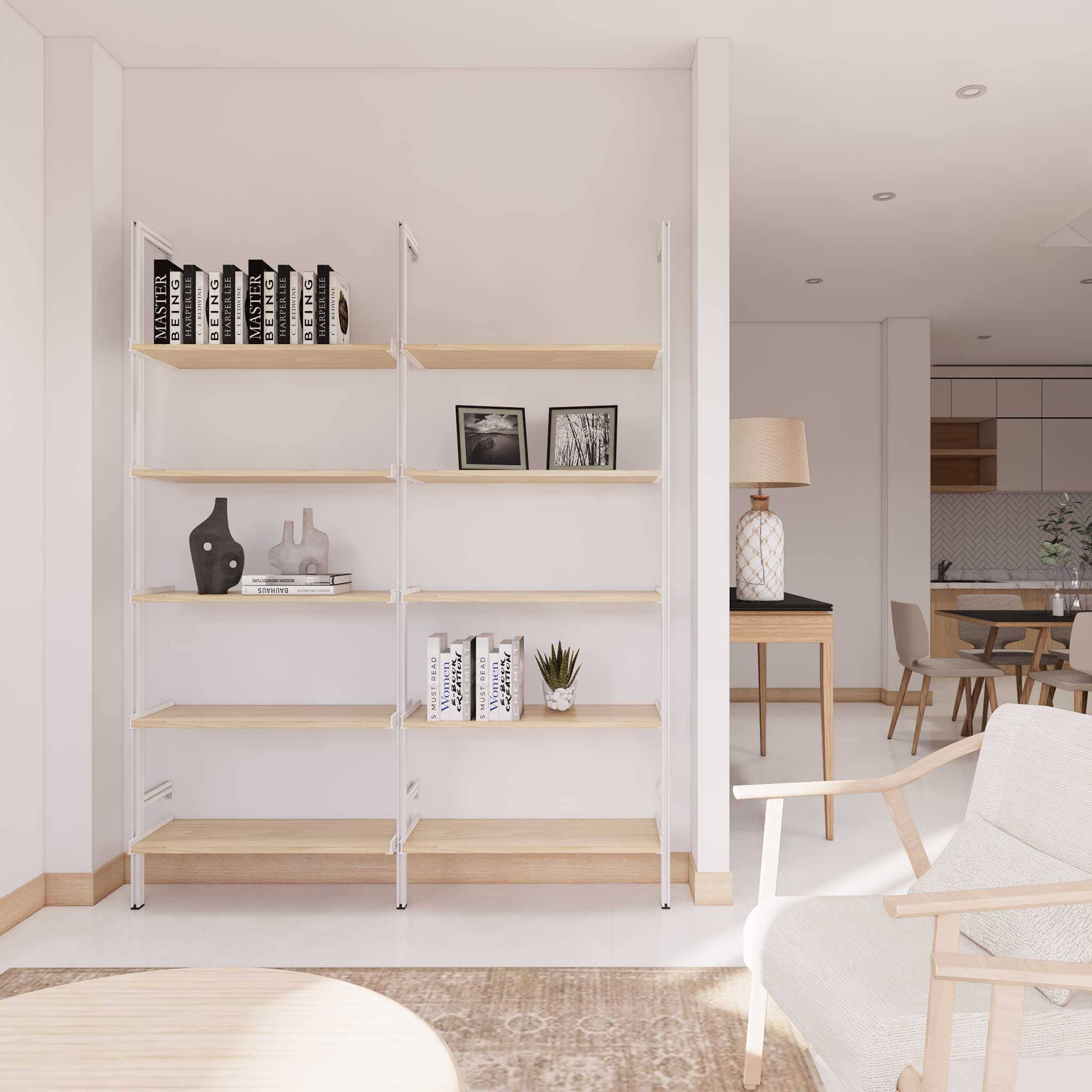 Storage Unit Moder Wood Shelves - Modular Shelving Units – Modern Shelving