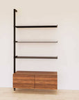 Retail Display Shelving with Base Cabinets