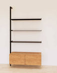 Retail Display Shelving with Base Cabinets