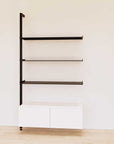 Retail Display Shelving with Base Cabinets