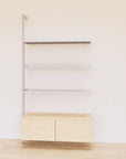 Retail Display Shelving with Base Cabinets