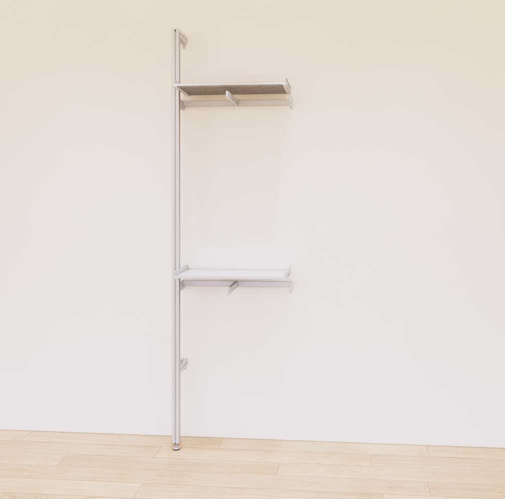 Retail Display Shelving Units with Front Hanging Hangers + Shelves