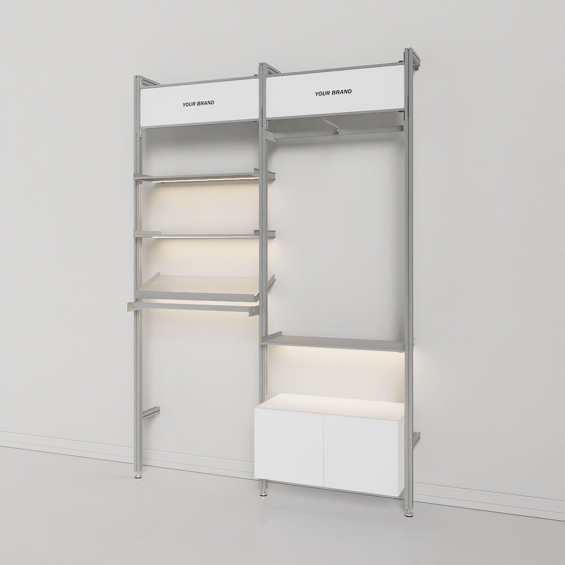 Retail Display Shelves | Modern Wall-Mounted & Modular Solutions ...