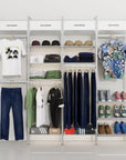 Retail Display Shelving with Signage + 4 Bays and Multiple Shelving Options