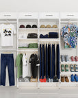 Retail Display Shelving with Signage + 4 Bays and Multiple Shelving Options