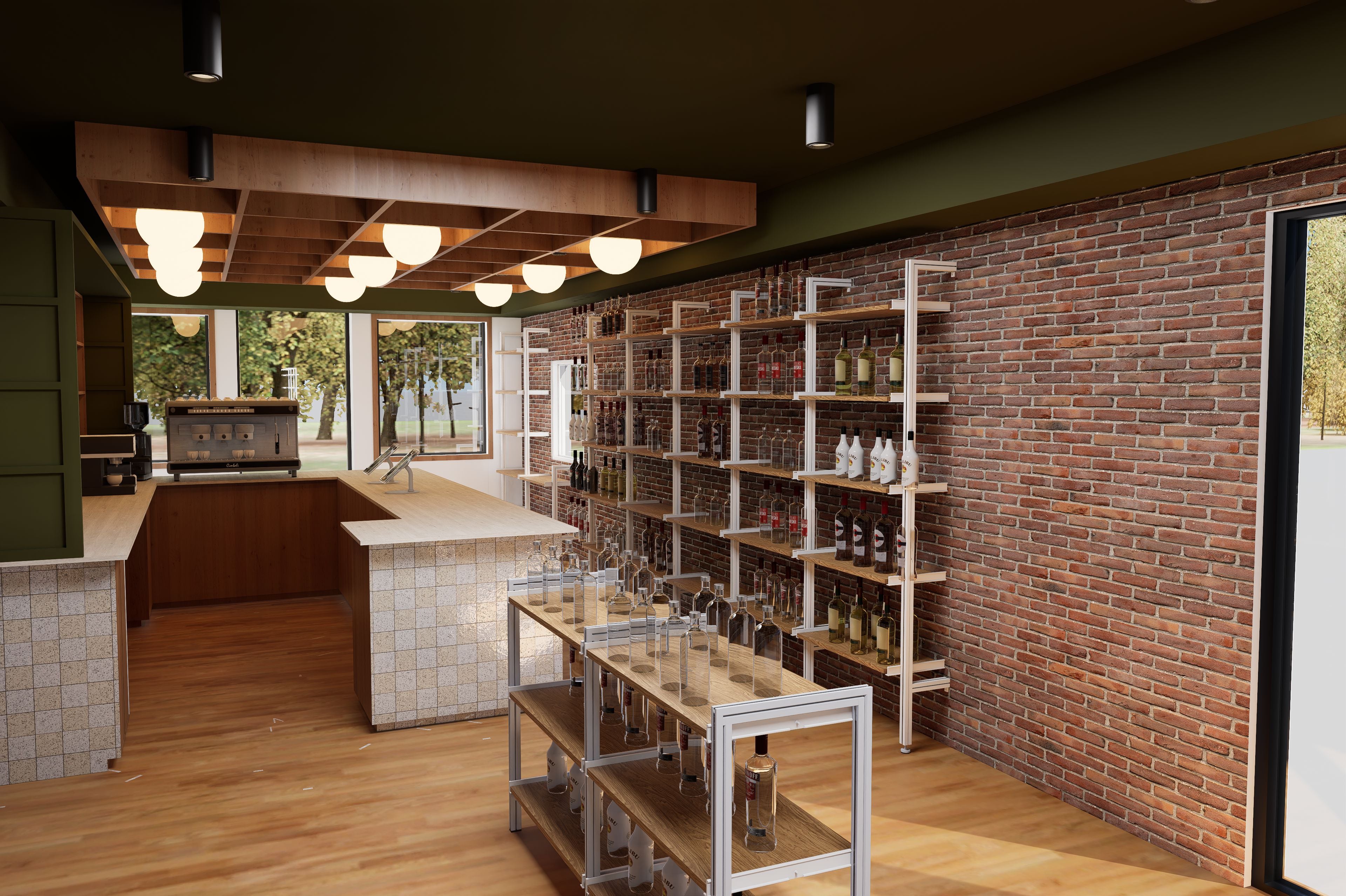 Bottle Display Shelves