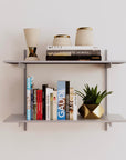 Wall Mounted Shelving Units - 2 Shelf Aluminum