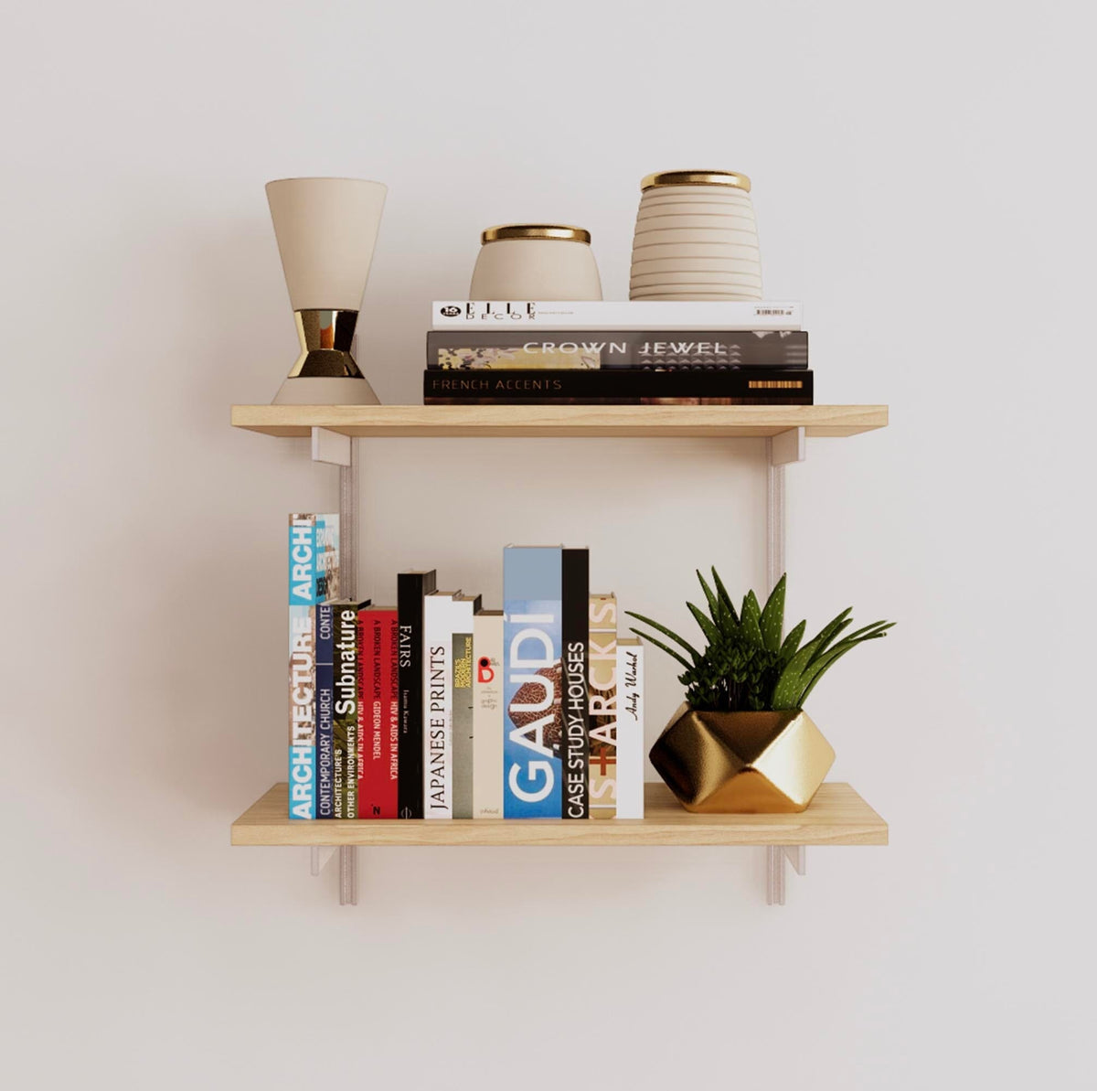 Wall Mounted Shelving Units - 2 Shelf Wood – Modern Shelving