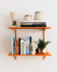 Wall Mounted Shelving Units - 2 Shelf Aluminum