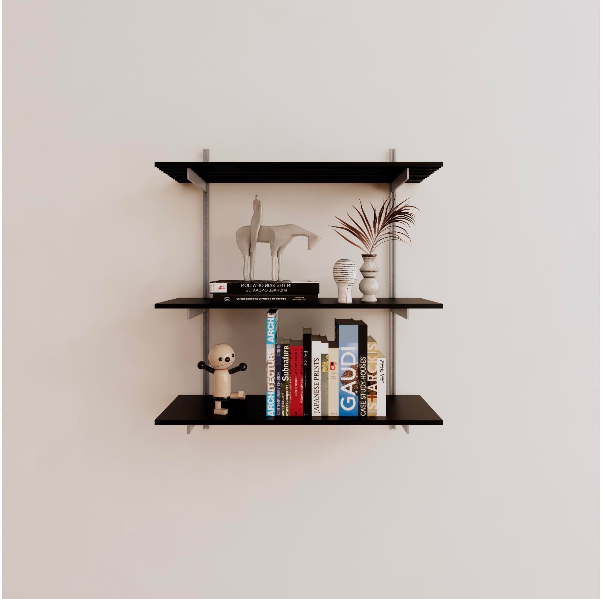 Wall Mounted Shelving Units - 3 Shelf Aluminum