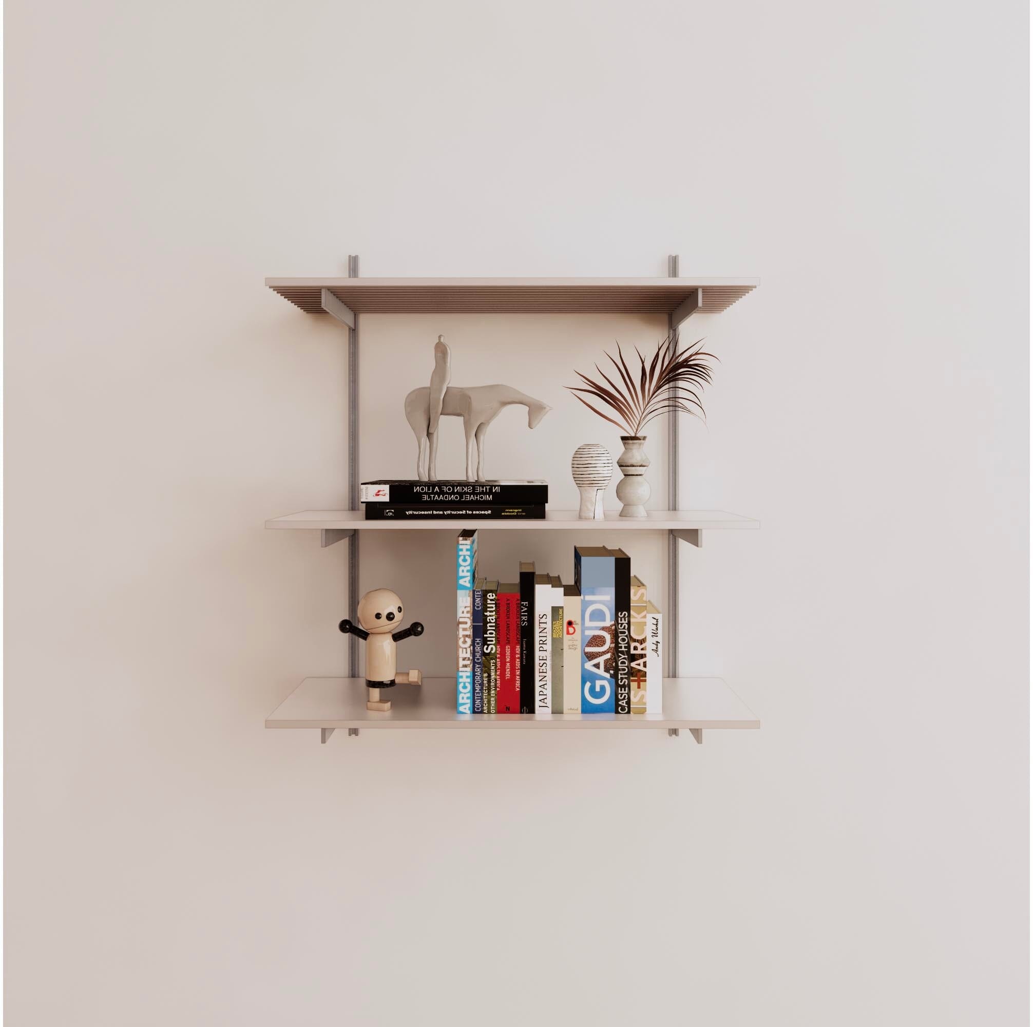 Wall Mounted Shelving Units - 3 Shelf Aluminum