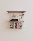 Wall Mounted Shelving Units - 3 Shelf Aluminum