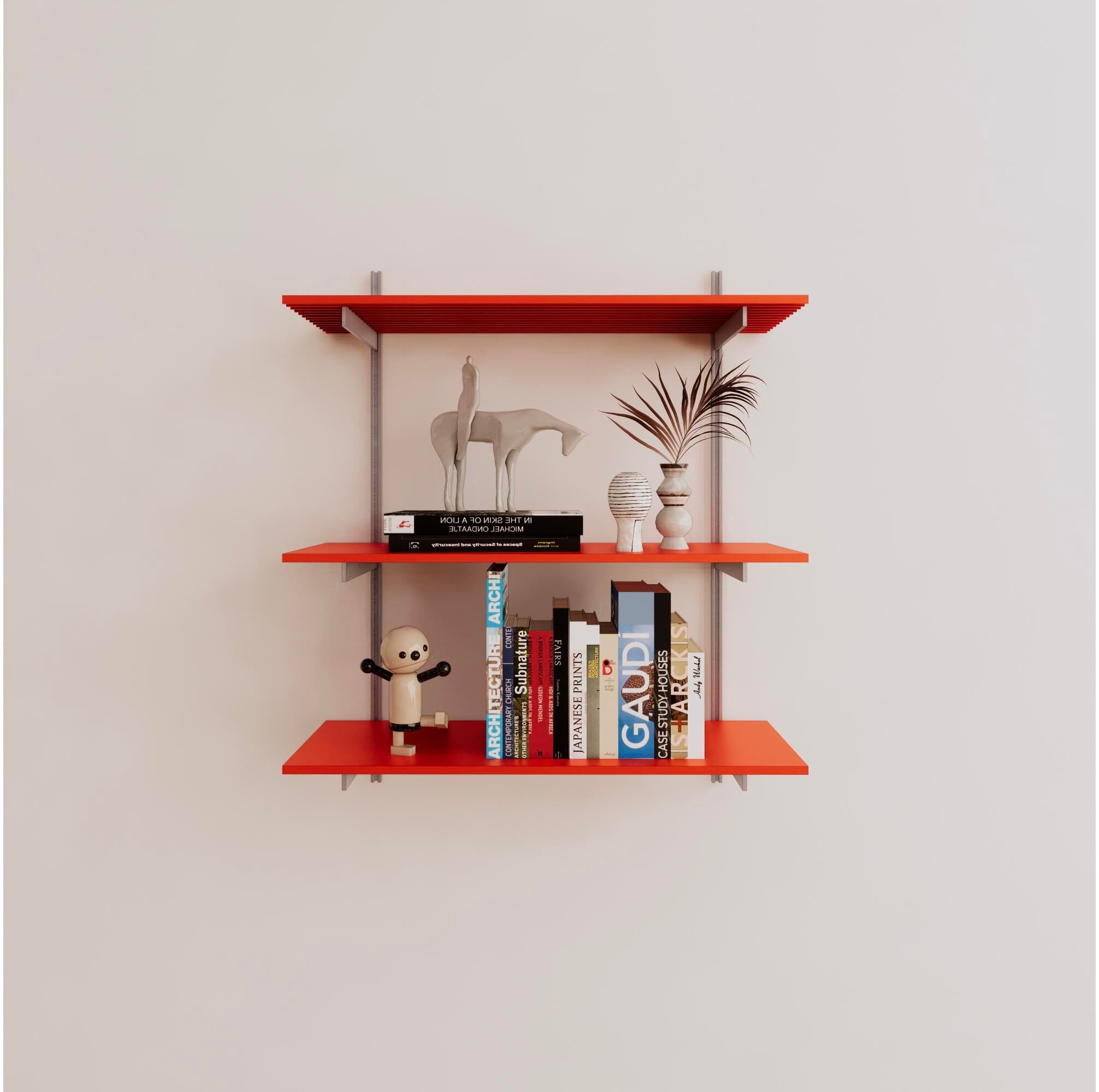 Wall Mounted Shelving Units - 3 Shelf Aluminum