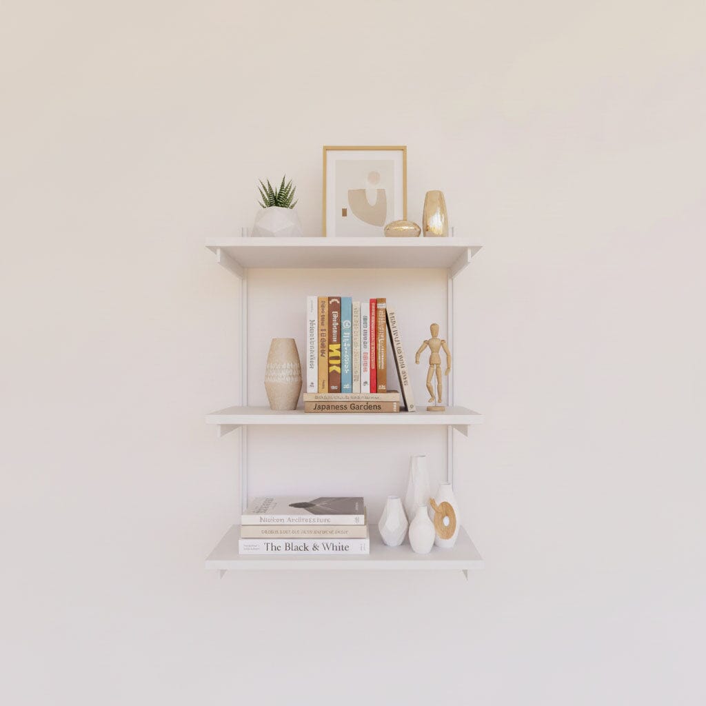 Wall Mounted Shelving Units - 3 Shelf Wood