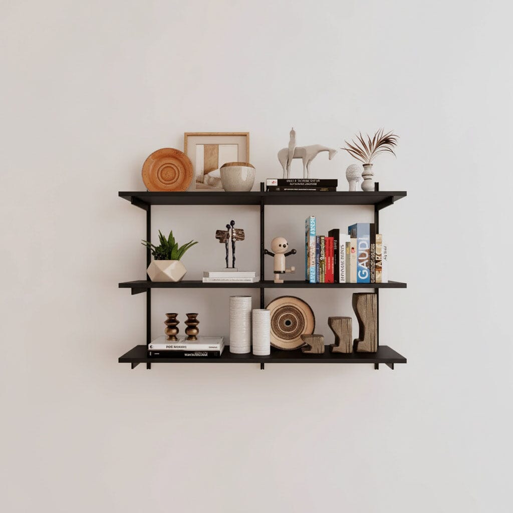 Wall Mounted Shelving Units - 3 Shelf Wood