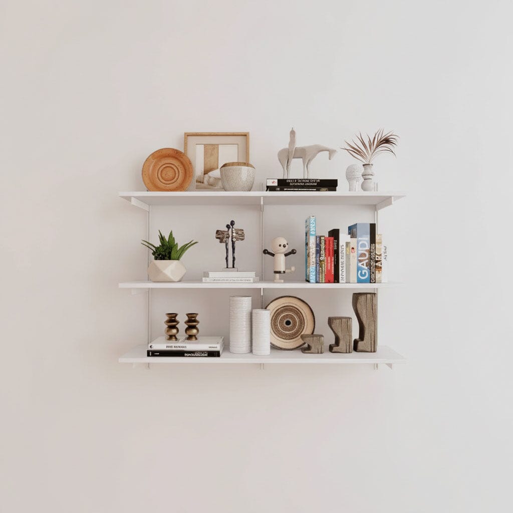 Wall Mounted Shelving Units - 3 Shelf Wood