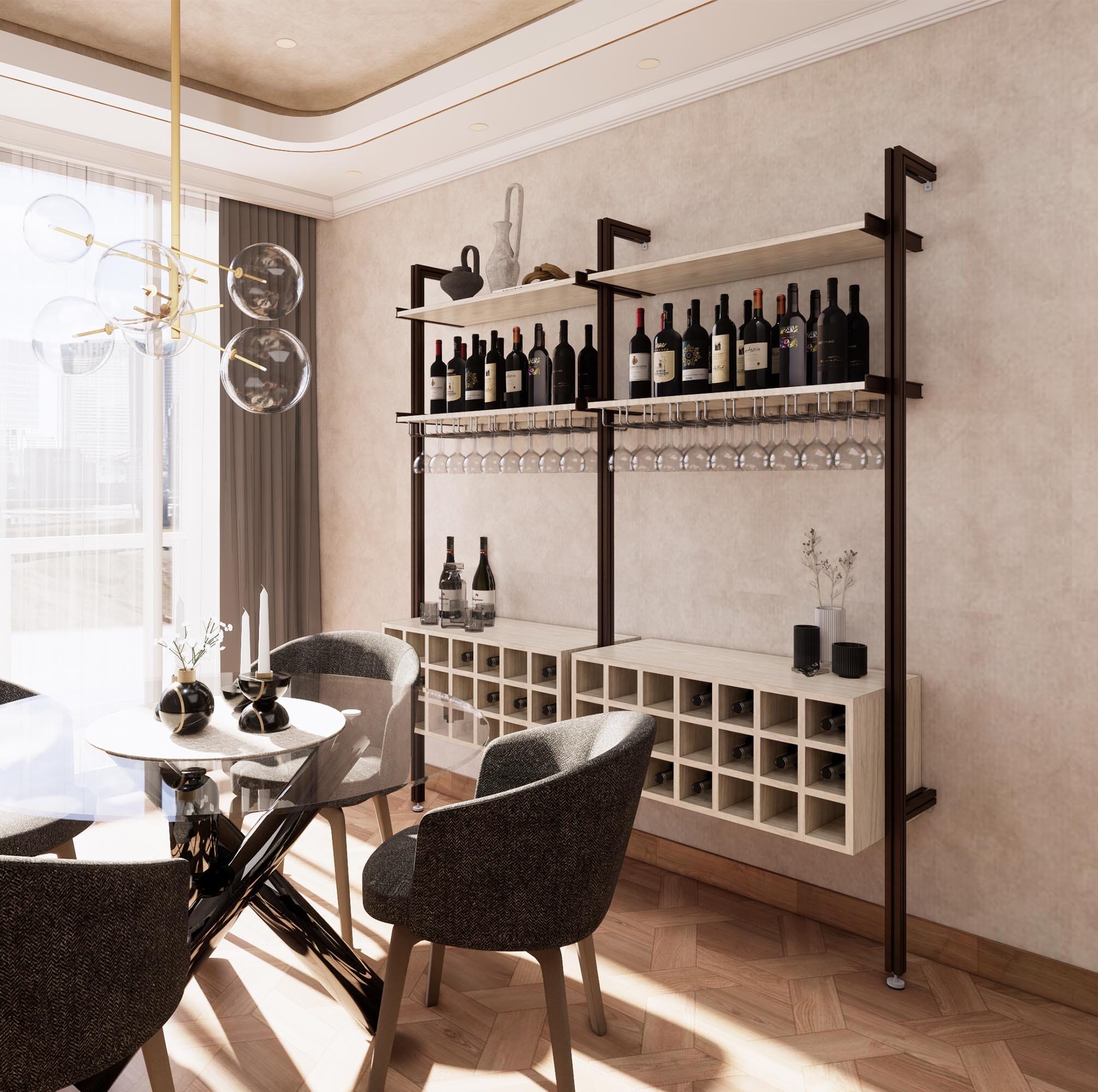 Modular Shelving Wine Storage Series