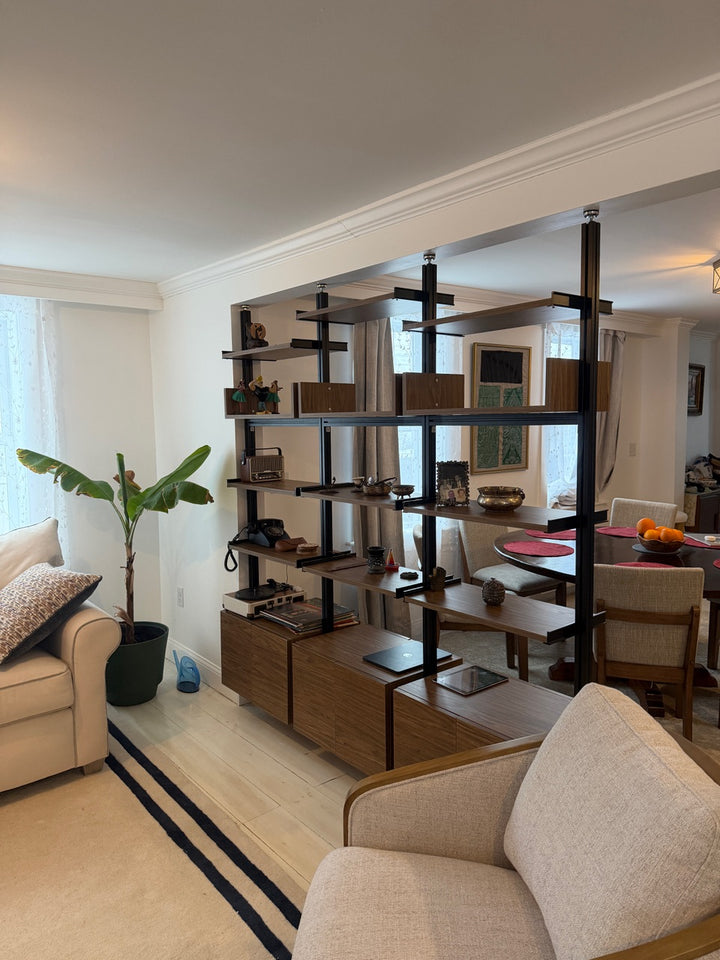 Room dividers shelving