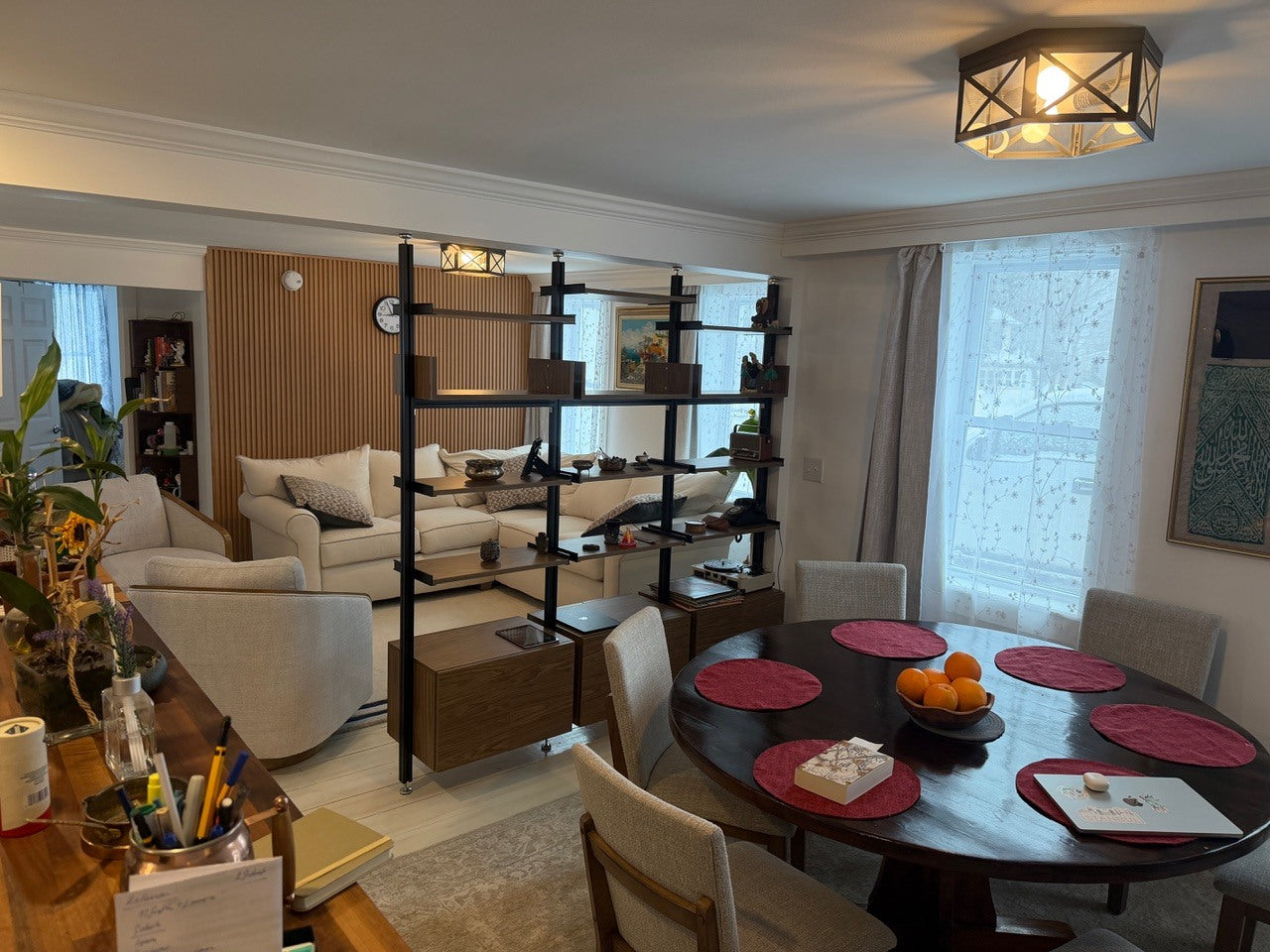 Room divider Shelving