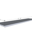 6" Deep Aluminum Shelves - Brackets Included