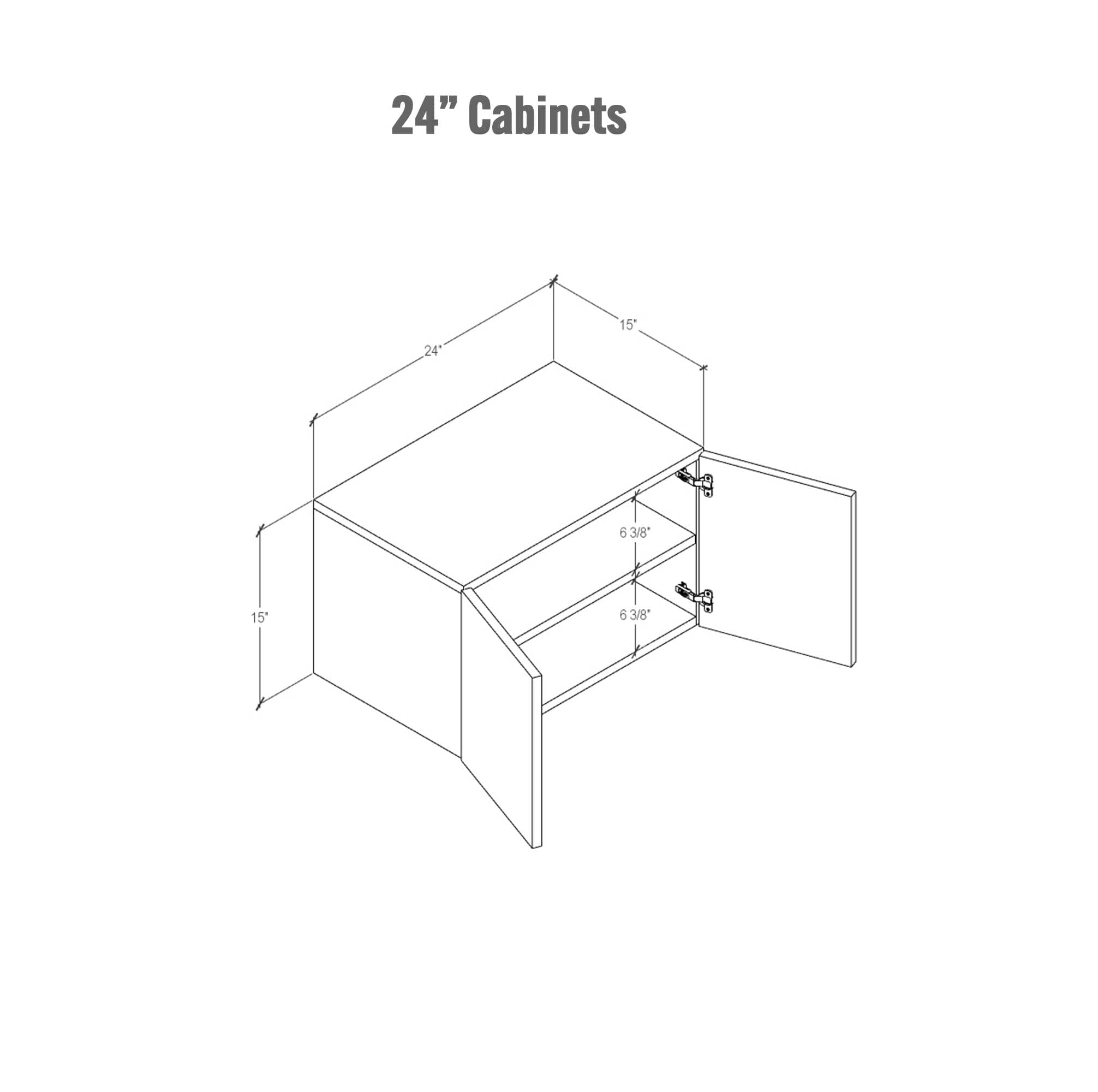 Modular Shelving Units - Aluminum Shelves + Wood Cabinets