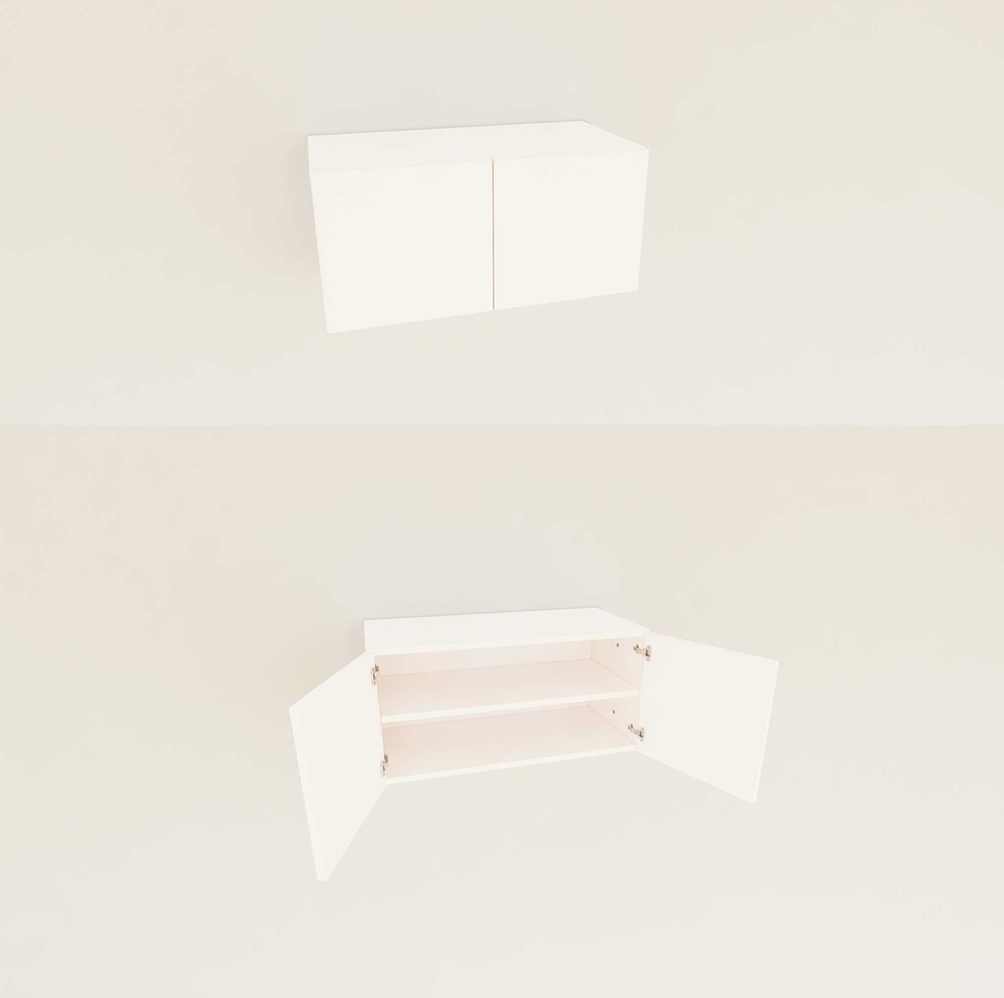 Modular Shelving Units - Aluminum Shelves + Wood Cabinets