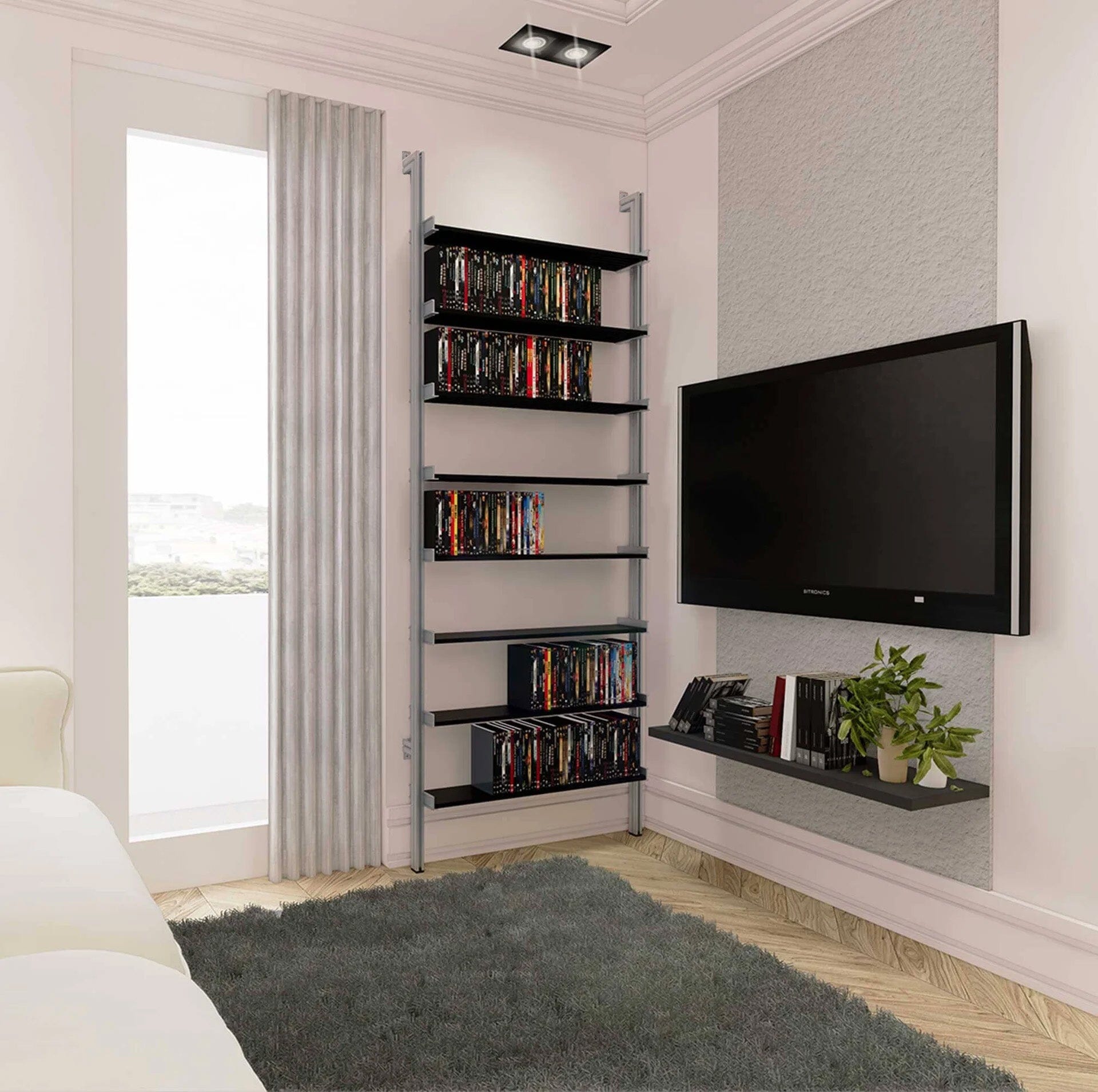 DVD Media Storage Shelves