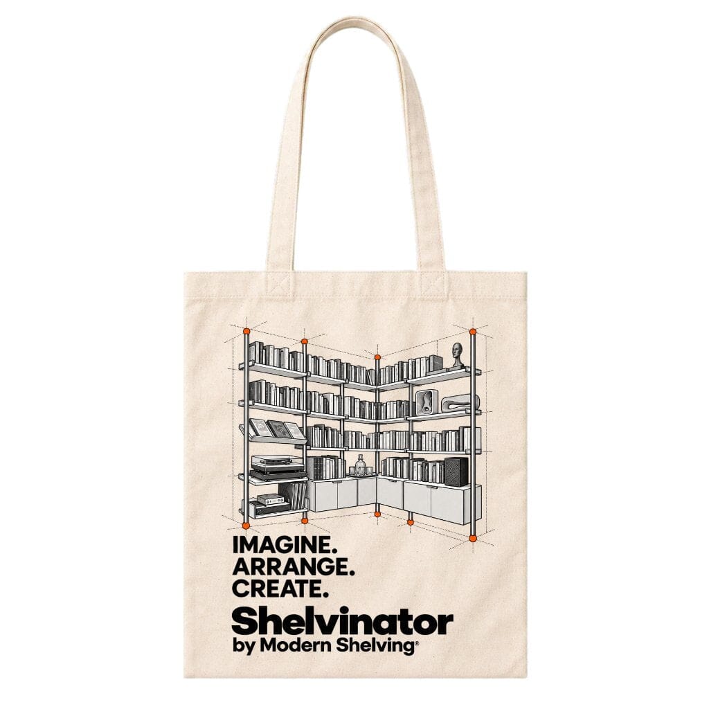 Modern Shelving® Shelvinator™ Imagine Arrange Create Tote Bag