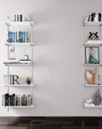 Wall Mounted Shelving Units - 3 Shelf Unit Wood/Aluminum