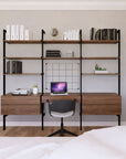 31" Desk Option with Shelves