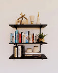Wall Mounted Shelving Units - 3 Shelf Wood