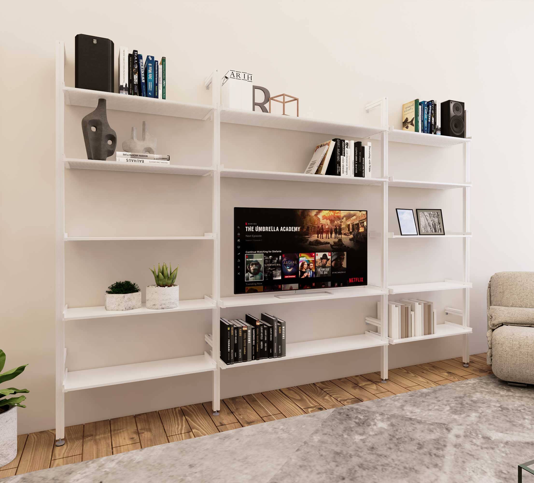 Modular Shelving Units - Aluminum Shelves – Modern Shelving