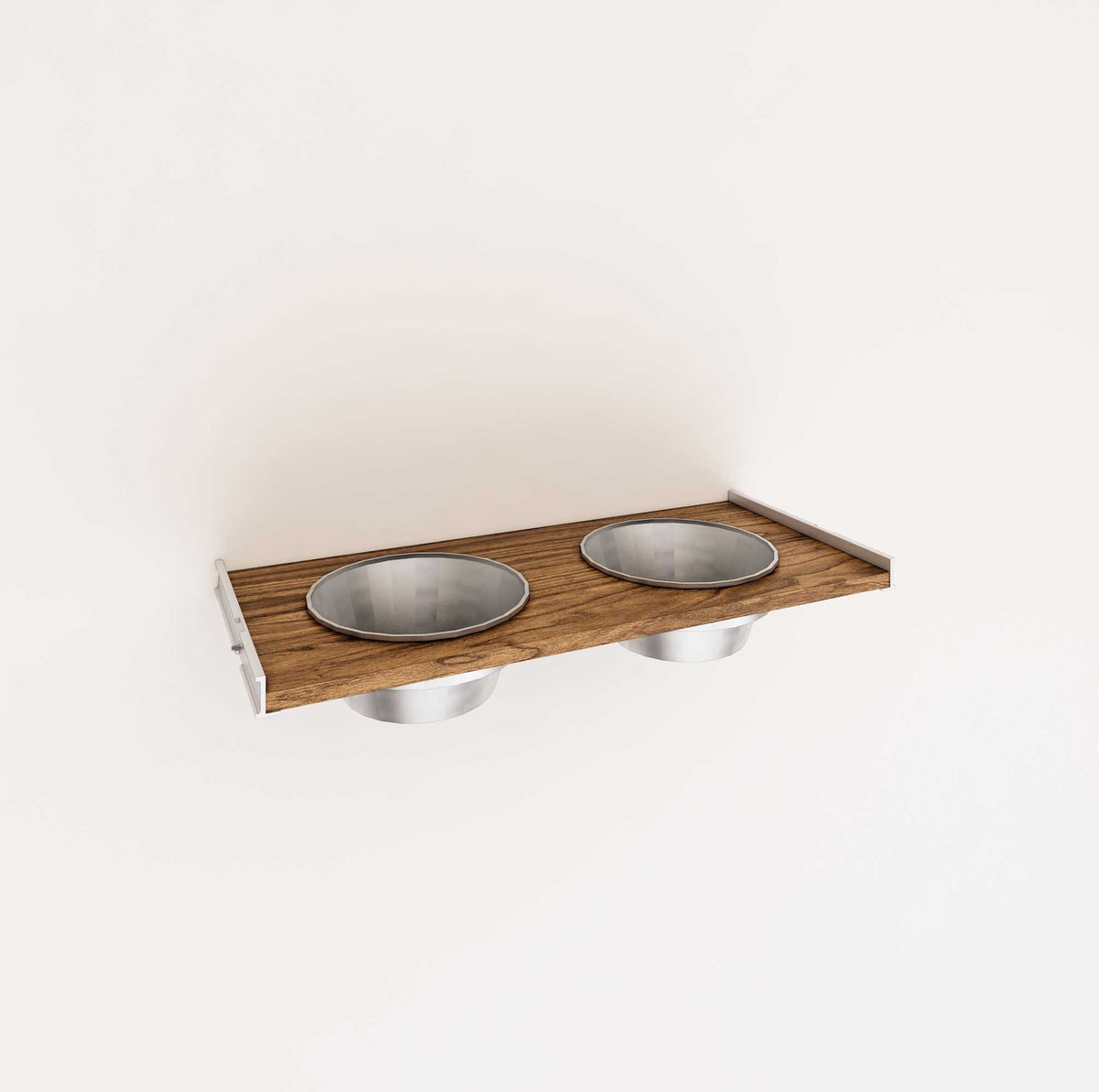 Pet Series Shelf for Dog/Cat Bowls – Modern Shelving - Custom Multi Pet Shelving