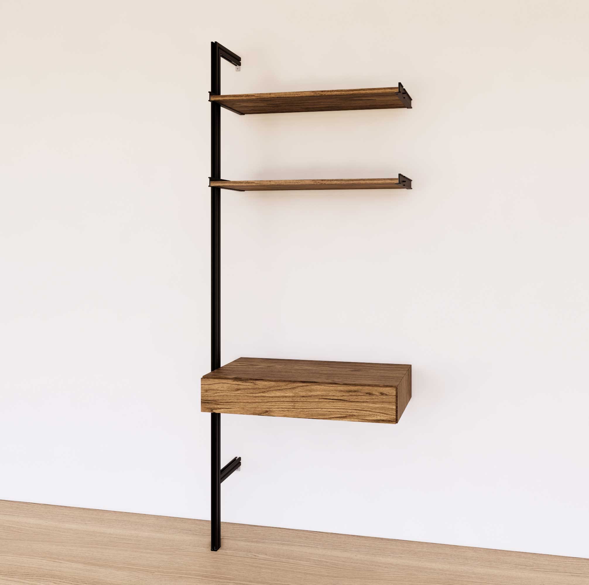 31 Desk Option with Shelves – Modern Shelving