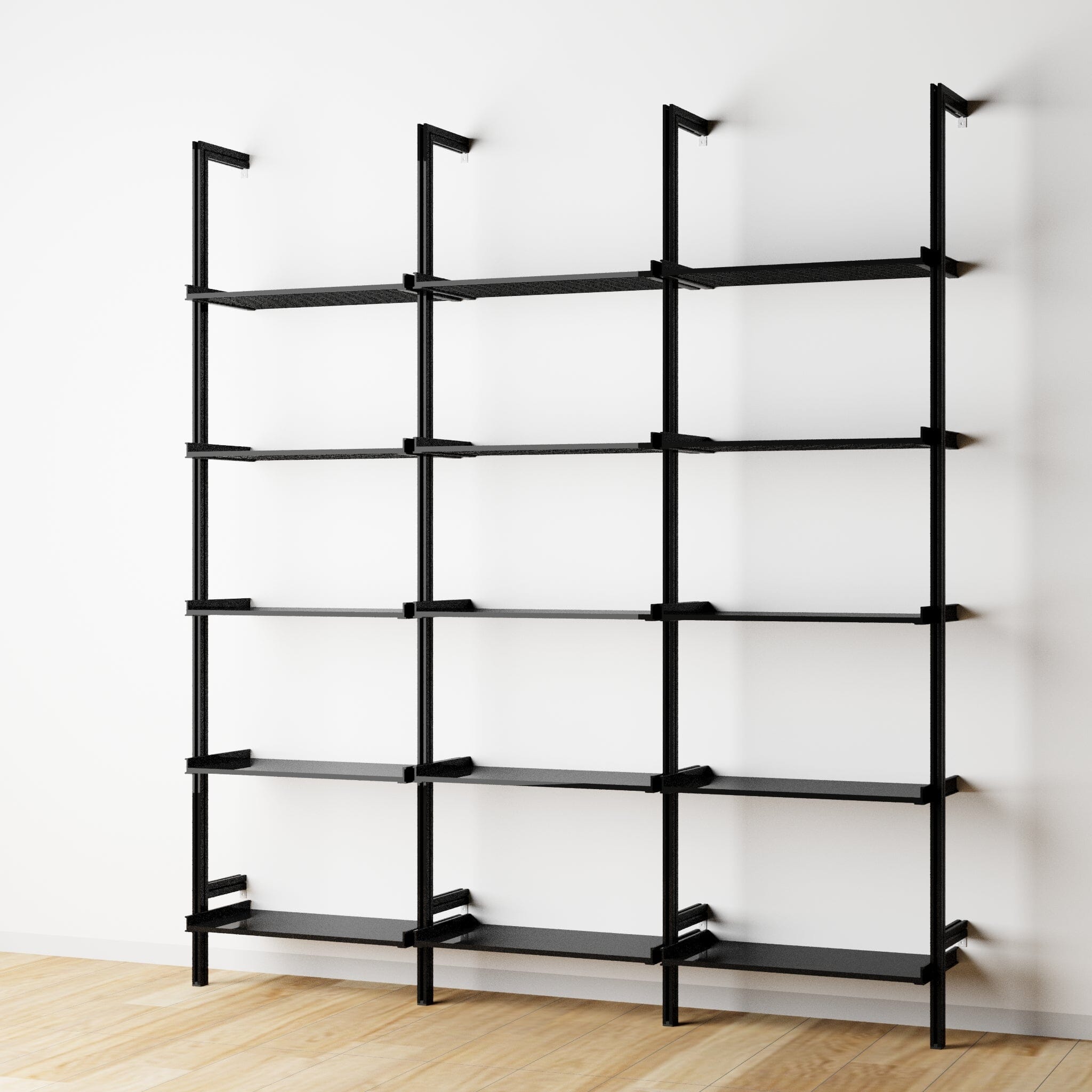 Wall Mounted Shelving Units - 2 Shelf Aluminum – Modern Shelving